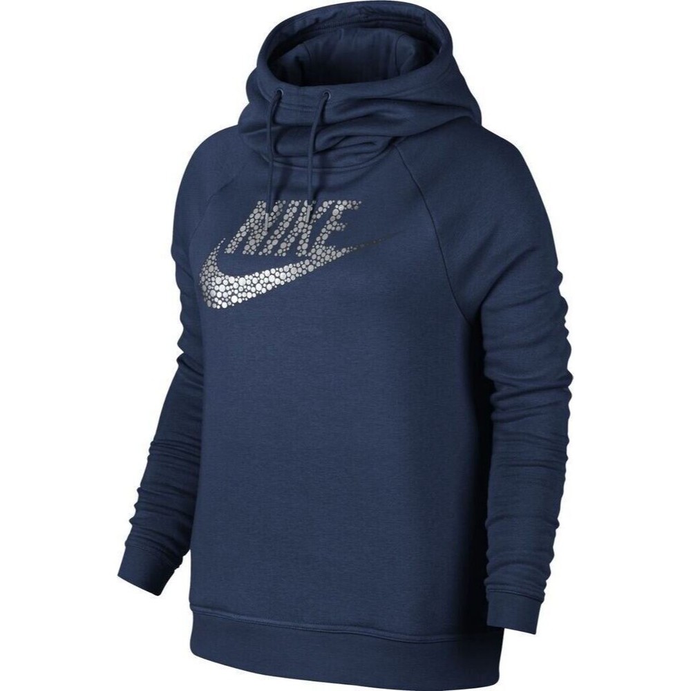 NSW Rally Funnel Neck Hooded Pullover Women's Medium Coastal Blue